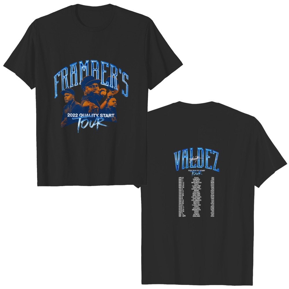 The Framber Valdez 2022 Quality Start Tour Shirt 2 Sided T Shirt